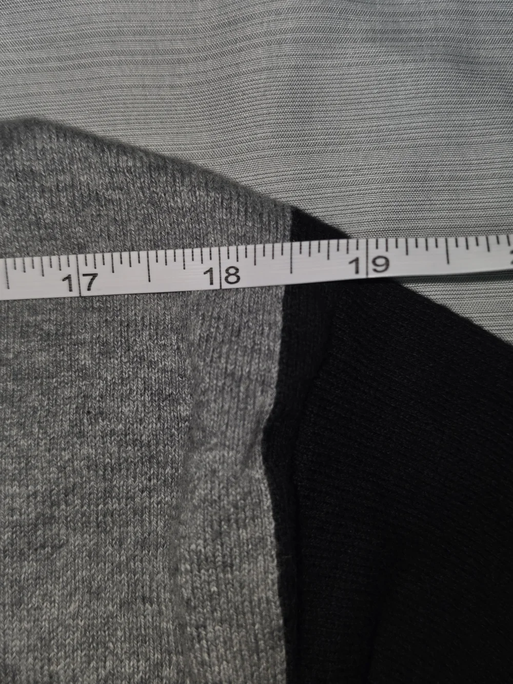 Express Black and Gray Vertical-Stripe Zip Polo